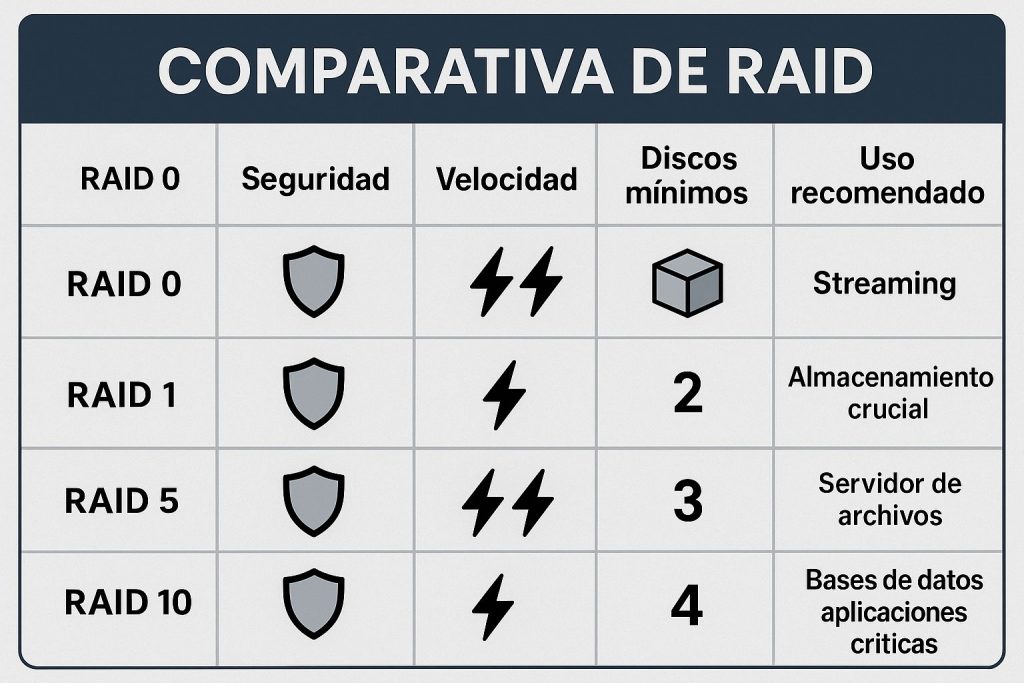 ¿RAID? ¿Qué es y cómo elegir el mejor según tu necesidad?